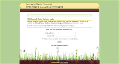 Desktop Screenshot of colorado.volunteersystem.org